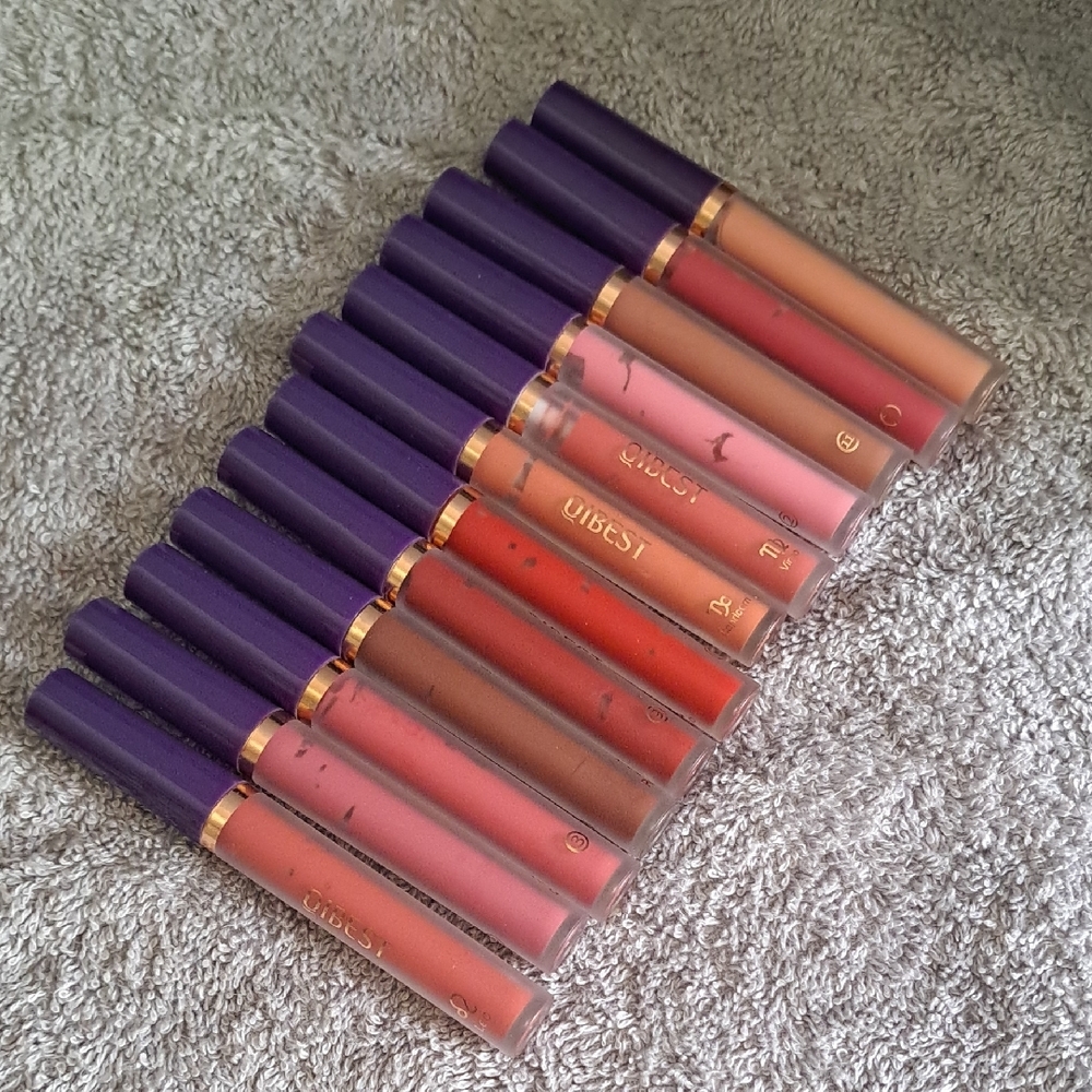 New Korean Beauty Matte Liquid Lipstick 12 Pc Set - Assorted Shades